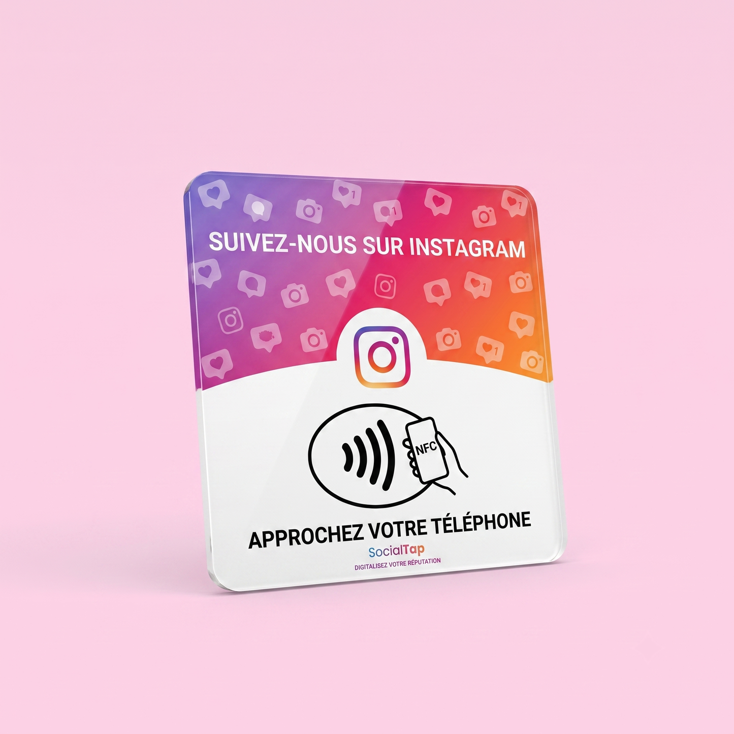 Plaque NFC Instagram — Faites Suivre Votre Compte en un Tap