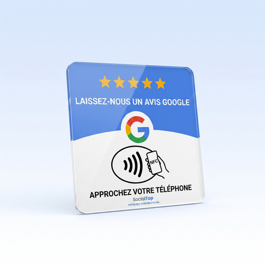 Plaque NFC Avis Google — Sans Contact, Sans Appli